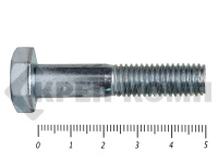 Болты DIN 931, с неполной резьбой, цинк, 10х 50 мм пр.8.8 (25 кг/595)