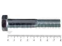 Болты DIN 931, с неполной резьбой, цинк, 14х 80 мм пр.8.8 (25 кг/204)