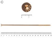 Саморезы Конструкционные, потай Torx, желтый цинк   8.0х380 мм (50 шт) 