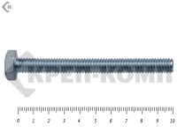 Болт полная резьба, цинк DIN933 6х100 пр.5,8 Фасовка (2кг/100)