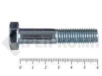 Болты DIN 931, с неполной резьбой, цинк, 12х 60 мм пр.8.8 (25 кг/360)