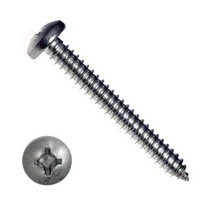 Саморез полукруглый, DIN7981, НЕРЖАВЕЙКА- А2