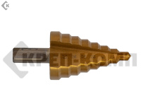 Сверло по металлу  6-32 мм ступенчатое для отверстий 6,10,14,18,22,26,29,32 мм. Hardax/Remocolor