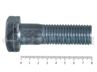 Болты DIN 931, с неполной резьбой, цинк, 24х 80 мм пр.8.8 МОСКРЕП (20 кг/49)
