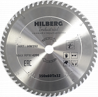 Диск пильный 350*32*60Т Hilberg Industrial Дерево (1 шт)