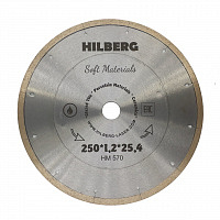 Диск алмазный отрезной 250*25,4 мм Hilberg Hyper Thin 1,2 mm (1 шт.)