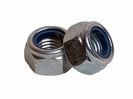 Гайки с контрящим кольцом (DIN 985), оцинкованные купить в Новосибирске оптом от производителя крепежа “КРЕП-КОМП”