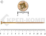 Саморез желтый цинк POZY 5х120 Фасовка (100шт) – фото