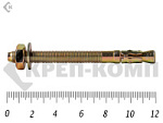 Анкер клиновой, желтый цинк 10х120 (50шт) – фото