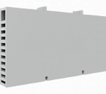 Вентиляционная коробочка Termoclip для кладки, Серая 60х10х115 мм (160 шт) – фото