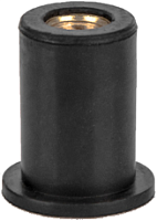 Заклепка резьбовая, неопреновая М6 L 21,1 цилиндрический бортик, МОСКРЕП (50шт)
