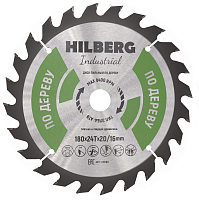Диск пильный по дереву 180*20/16*24Т Hilberg Industrial (1 шт)