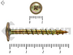 Саморезы с прессшайбой по дереву HIMTEX, Wood-Plate 3.8х35 мм (50 шт) – фото