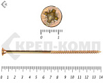 Саморез желтый цинк POZY 6х140 (600шт) – фото