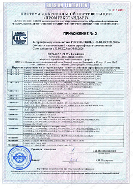 Сертификат соответствия на саморезы и шурупы 03